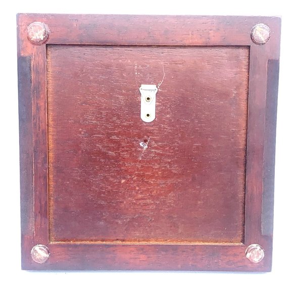 Beautiful Chad Barrett’s Banana Palm Detail Wood Framed 8x8 - Picture 2 of 3